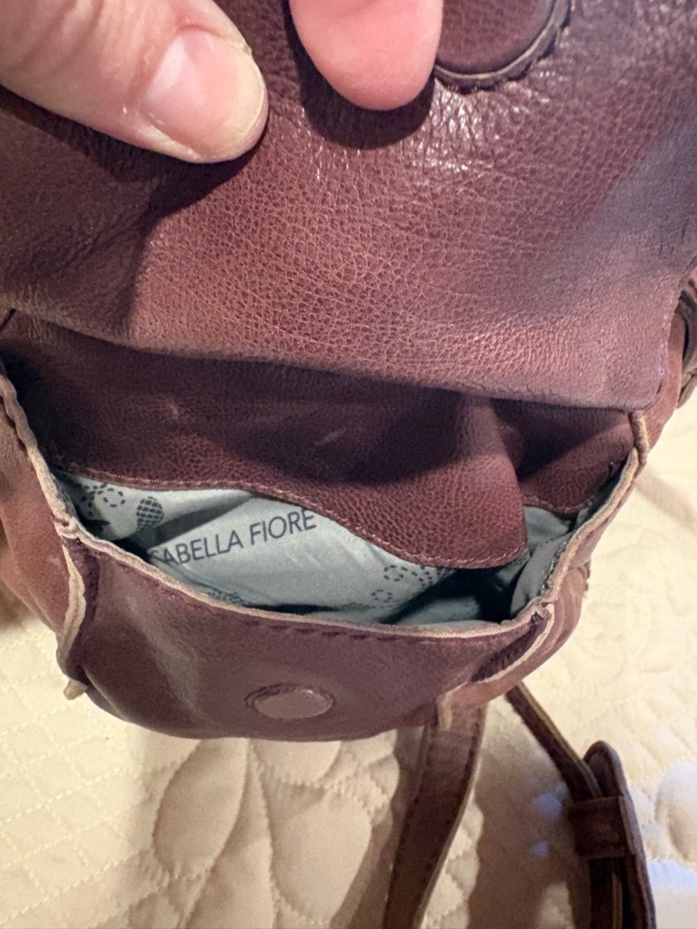 Isabella Fiore leather handbag brown - Picture 8 of 16
